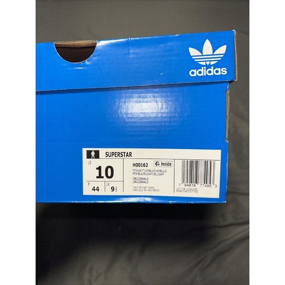 Adidas Superstar Mens Leather Athletic Lifestyle Shoes Size 10 White Blush - Picture 8 of 8